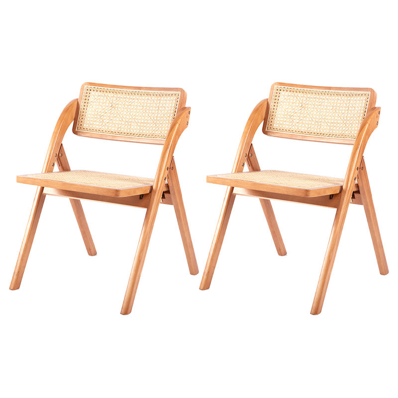 Moderne stijl vouwen eetstoel houten open achterkant stoel voor woonkamer