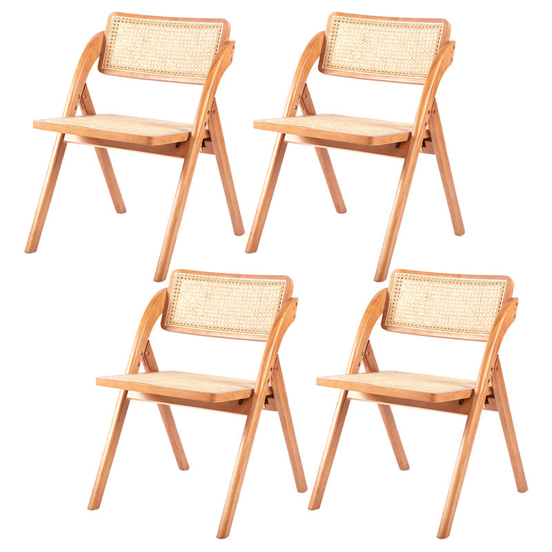 Moderne stijl vouwen eetstoel houten open achterkant stoel voor woonkamer