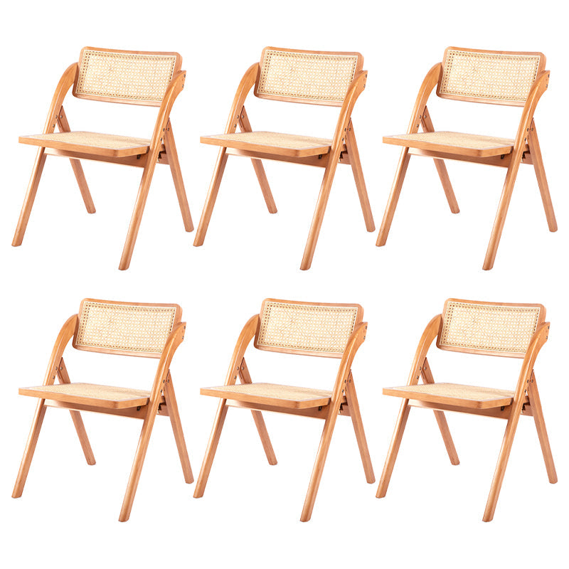 Moderne stijl vouwen eetstoel houten open achterkant stoel voor woonkamer