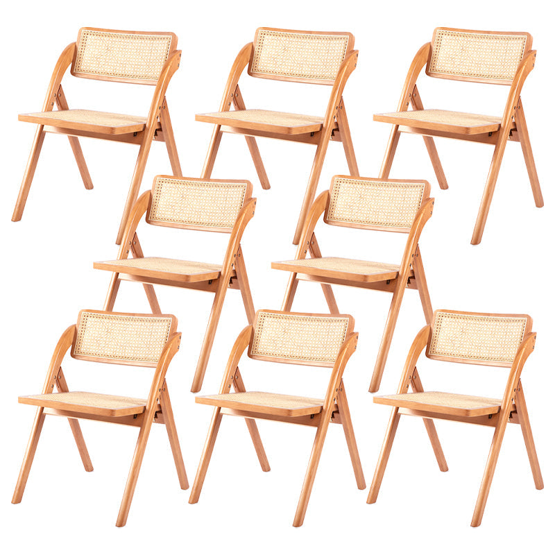 Moderne stijl vouwen eetstoel houten open achterkant stoel voor woonkamer