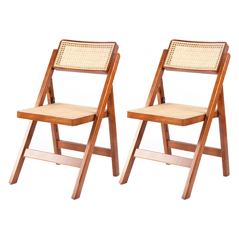 Moderne stijl vouwen eetstoel houten open achterkant stoel voor woonkamer