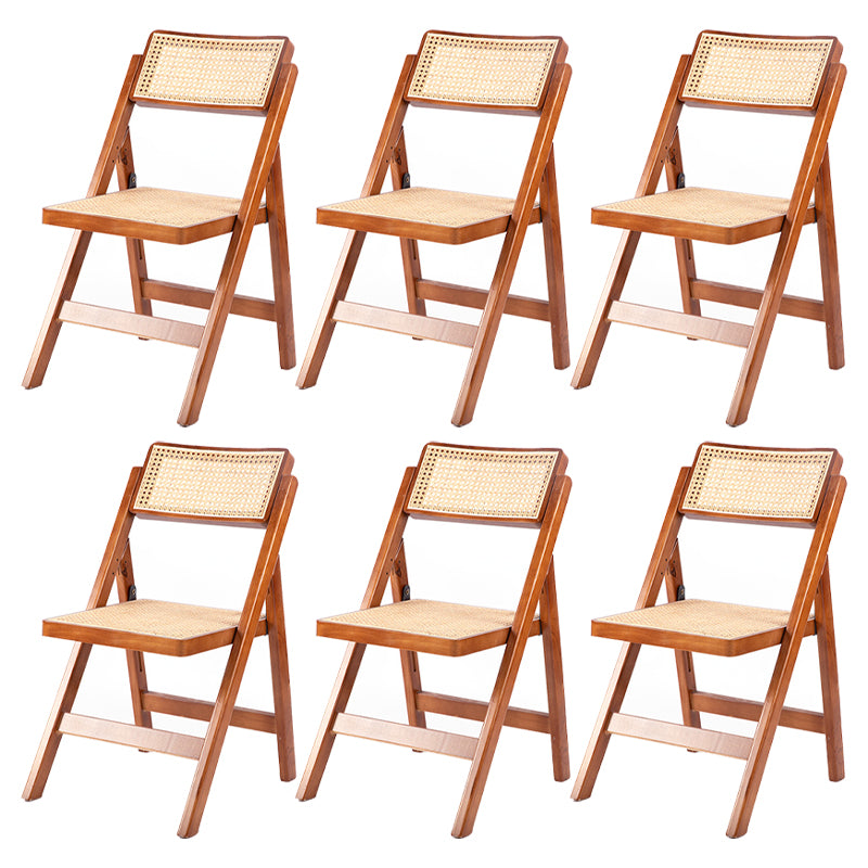 Moderne stijl vouwen eetstoel houten open achterkant stoel voor woonkamer