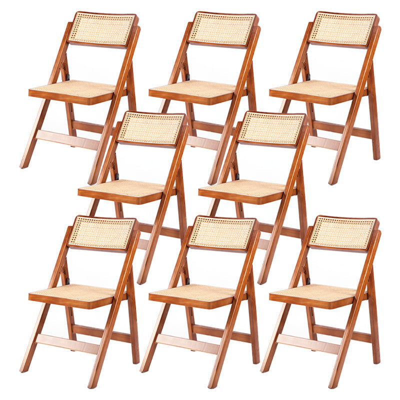 Moderne stijl vouwen eetstoel houten open achterkant stoel voor woonkamer