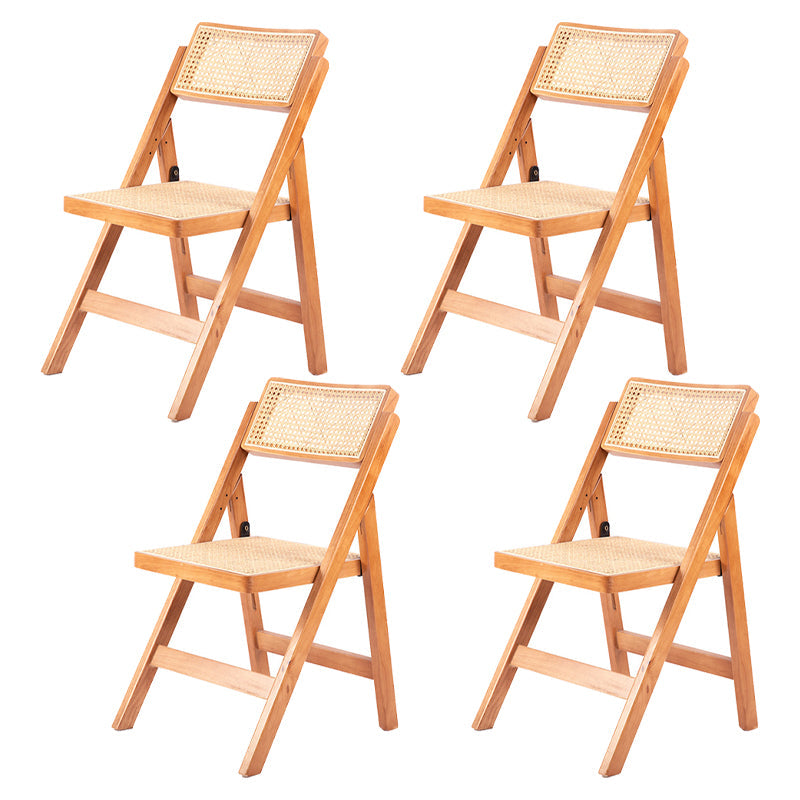 Moderne stijl vouwen eetstoel houten open achterkant stoel voor woonkamer