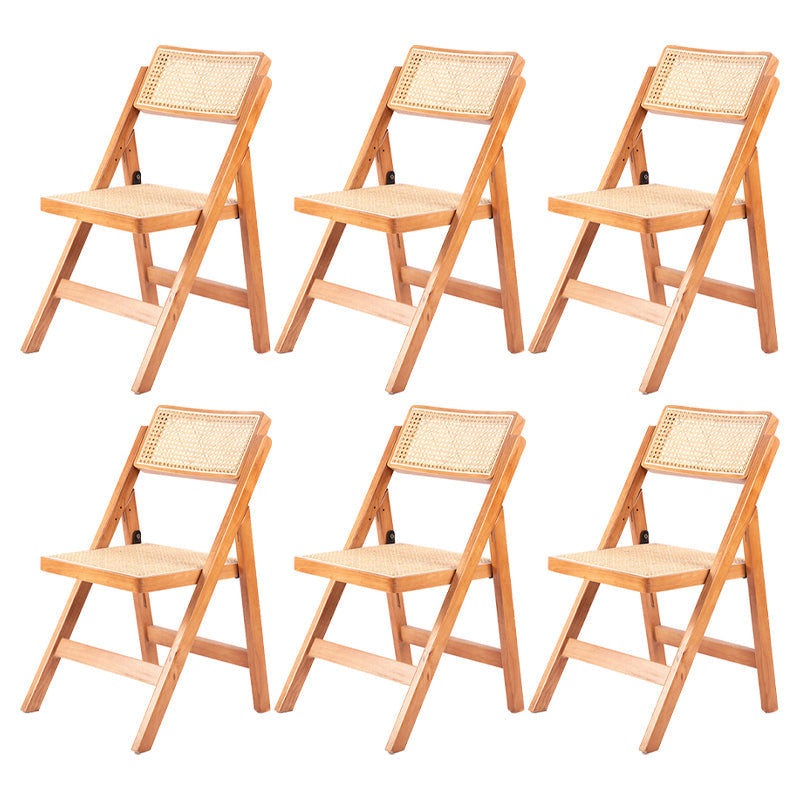 Moderne stijl vouwen eetstoel houten open achterkant stoel voor woonkamer