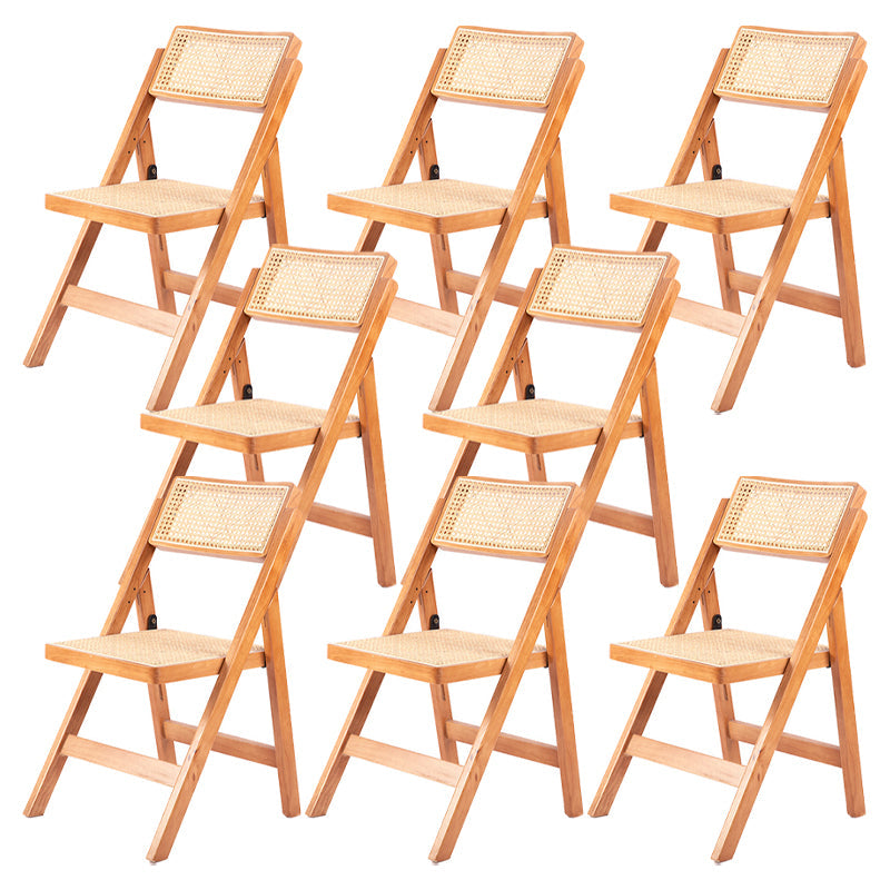 Moderne stijl vouwen eetstoel houten open achterkant stoel voor woonkamer