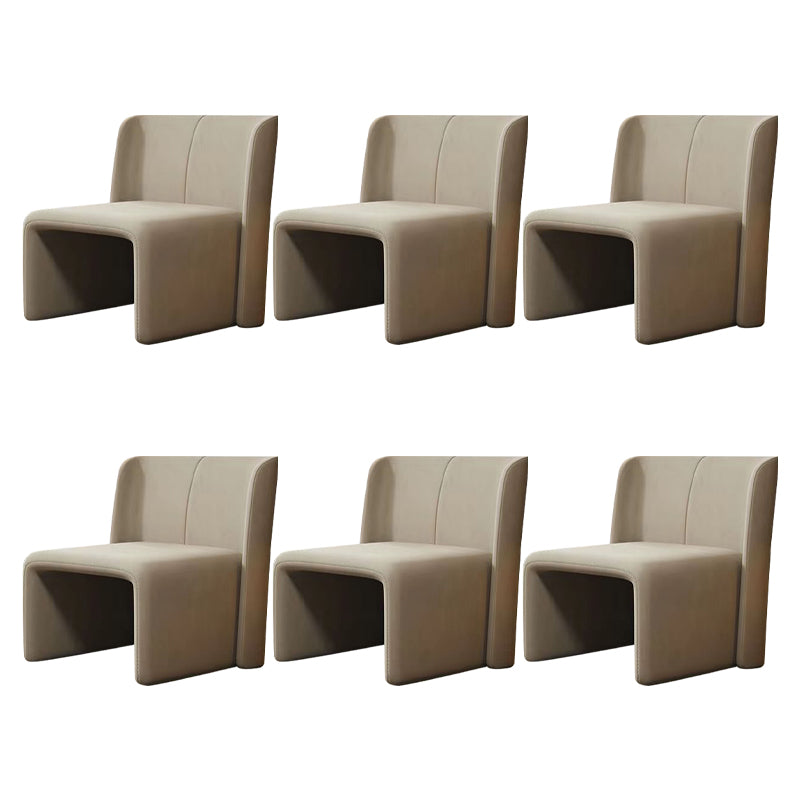 Moderne stijl eetkamerstoel Velvet Parsons zijstoel voor woonkamer