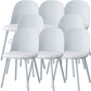 Sillas de comedor sin brazos modernas silla lateral de plástico para comedor
