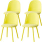 Sillas de comedor sin brazos modernas silla lateral de plástico para comedor