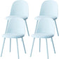 Sillas de comedor sin brazos modernas silla lateral de plástico para comedor