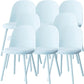Sillas de comedor sin brazos modernas silla lateral de plástico para comedor