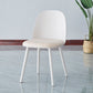 Sillas de comedor sin brazos modernas silla lateral de plástico para comedor