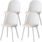 Sillas de comedor sin brazos modernas silla lateral de plástico para comedor