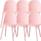 Sillas de comedor sin brazos modernas silla lateral de plástico para comedor
