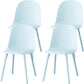 Sillas de comedor sin brazos modernas silla lateral de plástico para comedor