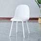 Sillas de comedor sin brazos modernas silla lateral de plástico para comedor