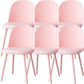 Sillas de comedor sin brazos modernas silla lateral de plástico para comedor