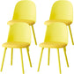 Sillas de comedor sin brazos modernas silla lateral de plástico para comedor