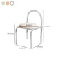 Silla de comedor acrílico transparente de estilo nórdico con tapizado para el hogar