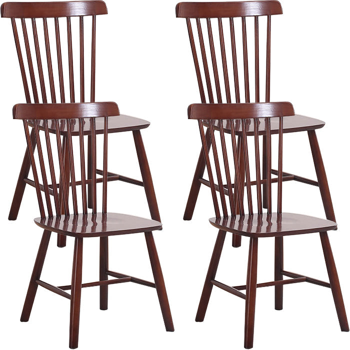 Sedia da pranzo Windsor a bracciole in legno di gomma contemporanea per ristorante