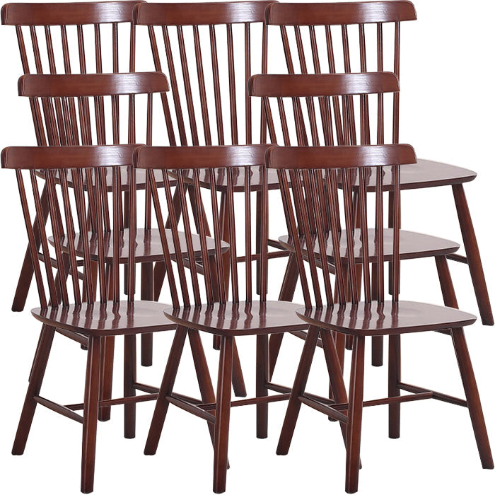 Sedia da pranzo Windsor a bracciole in legno di gomma contemporanea per ristorante