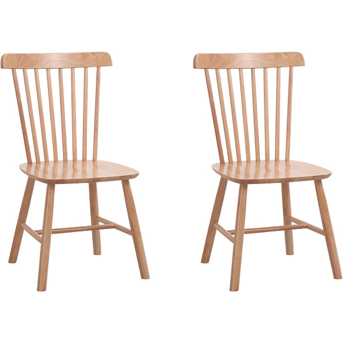 Sedia da pranzo Windsor a bracciole in legno di gomma contemporanea per ristorante