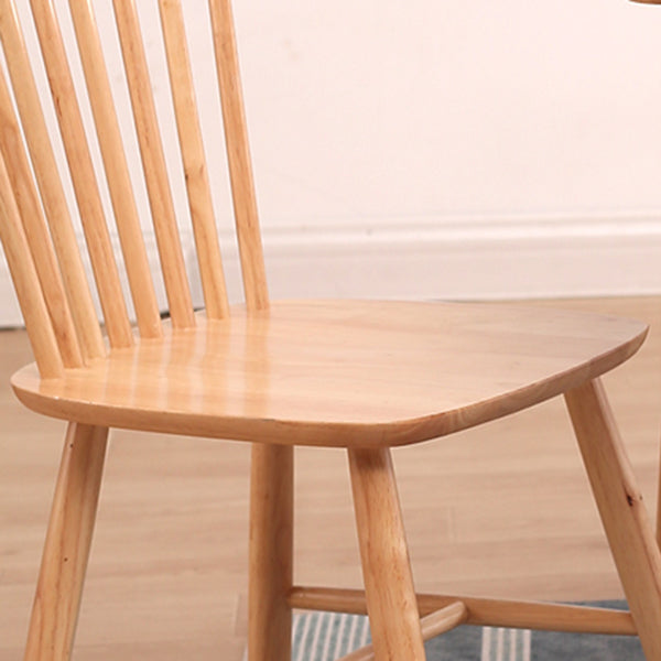 Sedia da pranzo Windsor a bracciole in legno di gomma contemporanea per ristorante