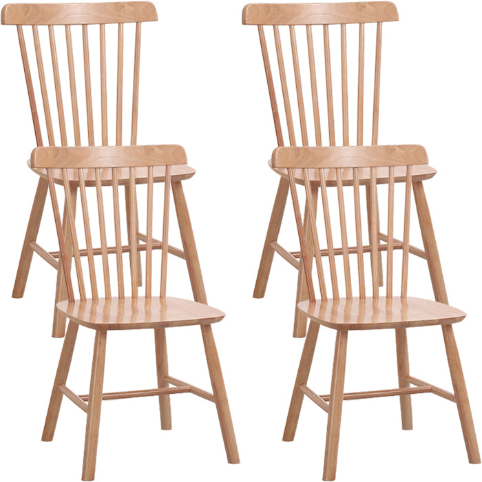 Sedia da pranzo Windsor a bracciole in legno di gomma contemporanea per ristorante