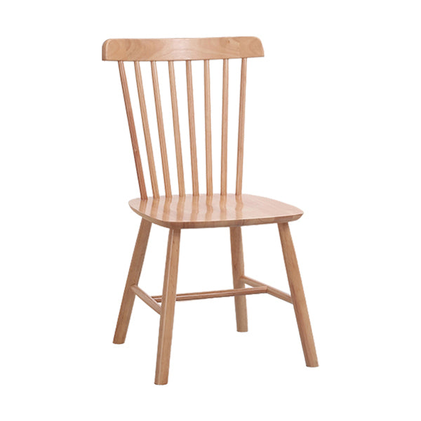 Sedia da pranzo Windsor a bracciole in legno di gomma contemporanea per ristorante