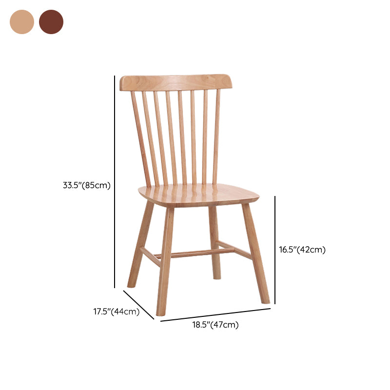 Sedia da pranzo Windsor a bracciole in legno di gomma contemporanea per ristorante