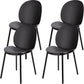 Contemporary Plastic Armless Parson Chair for Home in Matte Finish