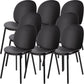 Contemporary Plastic Armless Parson Chair for Home in Matte Finish