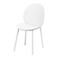 Contemporary Plastic Armless Parson Chair for Home in Matte Finish