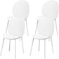 Contemporary Plastic Armless Parson Chair for Home in Matte Finish