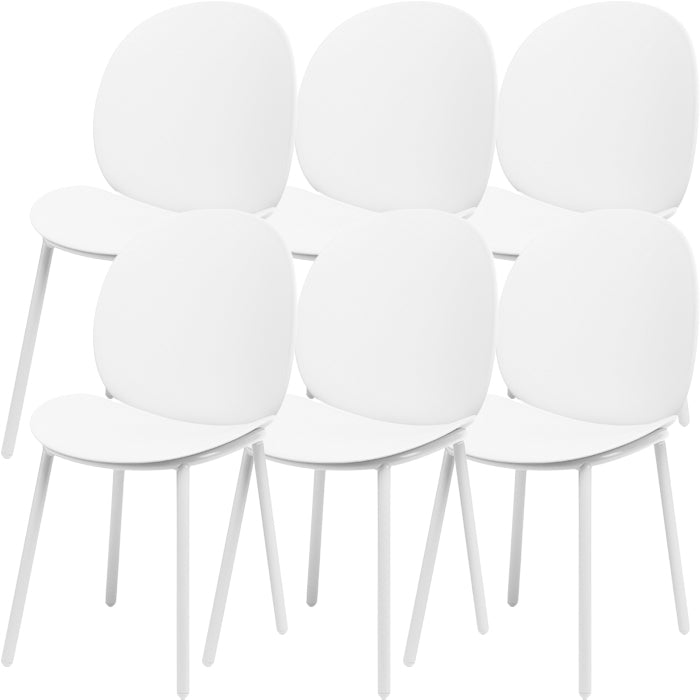 Contemporary Plastic Armless Parson Chair for Home in Matte Finish
