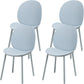 Contemporary Plastic Armless Parson Chair for Home in Matte Finish