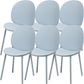 Contemporary Plastic Armless Parson Chair for Home in Matte Finish