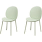 Contemporary Plastic Armless Parson Chair for Home in Matte Finish