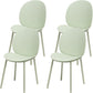 Contemporary Plastic Armless Parson Chair for Home in Matte Finish