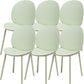 Contemporary Plastic Armless Parson Chair for Home in Matte Finish