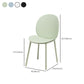 Contemporary Plastic Armless Parson Chair for Home in Matte Finish