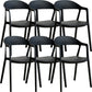 Nordic Style Matte Finish Plastic Armless Dining Chair for Home Black 6 Piece Set Clearhalo 'Dining Chairs' 'Dining Tables & Seating' 'dining_chair' 'furn' 'furn_dining_chair' 'Furniture' 'Kitchen & Dining Furniture' 7636583