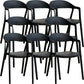 Nordic Style Matte Finish Plastic Armless Dining Chair for Home Black 8 Piece Set Clearhalo 'Dining Chairs' 'Dining Tables & Seating' 'dining_chair' 'furn' 'furn_dining_chair' 'Furniture' 'Kitchen & Dining Furniture' 7636585