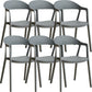 Nordic Style Matte Finish Plastic Armless Dining Chair for Home Grey 6 Piece Set Clearhalo 'Dining Chairs' 'Dining Tables & Seating' 'dining_chair' 'furn' 'furn_dining_chair' 'Furniture' 'Kitchen & Dining Furniture' 7636593
