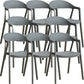 Nordic Style Matte Finish Plastic Armless Dining Chair for Home Grey 8 Piece Set Clearhalo 'Dining Chairs' 'Dining Tables & Seating' 'dining_chair' 'furn' 'furn_dining_chair' 'Furniture' 'Kitchen & Dining Furniture' 7636595