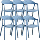 Nordic Style Matte Finish Plastic Armless Dining Chair for Home Blue 6 Piece Set Clearhalo 'Dining Chairs' 'Dining Tables & Seating' 'dining_chair' 'furn' 'furn_dining_chair' 'Furniture' 'Kitchen & Dining Furniture' 7636610