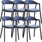 Nordic Style Matte Finish Plastic Armless Dining Chair for Home Black-Gray 6 Piece Set Clearhalo 'Dining Chairs' 'Dining Tables & Seating' 'dining_chair' 'furn' 'furn_dining_chair' 'Furniture' 'Kitchen & Dining Furniture' 7636635