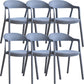 Nordic Style Matte Finish Plastic Armless Dining Chair for Home Gray Black 6 Piece Set Clearhalo 'Dining Chairs' 'Dining Tables & Seating' 'dining_chair' 'furn' 'furn_dining_chair' 'Furniture' 'Kitchen & Dining Furniture' 7636640