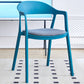 Nordic Style Matte Finish Plastic Armless Dining Chair for Home Dark Blue-Gray 1 Piece Clearhalo 'Dining Chairs' 'Dining Tables & Seating' 'dining_chair' 'furn' 'furn_dining_chair' 'Furniture' 'Kitchen & Dining Furniture' 7636647