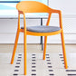 Nordic Style Matte Finish Plastic Armless Dining Chair for Home Blue-Orange 1 Piece Clearhalo 'Dining Chairs' 'Dining Tables & Seating' 'dining_chair' 'furn' 'furn_dining_chair' 'Furniture' 'Kitchen & Dining Furniture' 7636652